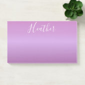 Paarse Violet & Aangepast Wit Schrift Post-it® Notes (Kantoor)