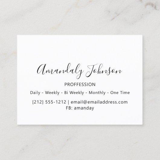 Paarse Violet Amethyst 3D Lijst Confetti Cristals Visitekaartje (Achterkant)