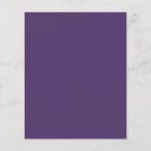 Paarse Violet Bloemen Boho Zomer Bruiloft (Achterkant)
