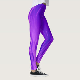 Paarse Violet brandt artistieke vuurmoderne Sjablo Leggings