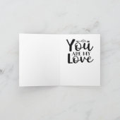 Paarse violet bundel buisje voor Valentijnse Feestdagen Kaart (Binnen)