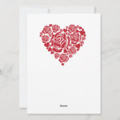 Paarse violet bundel buisje voor Valentijnse  Feestdagenkaart (Achterkant)