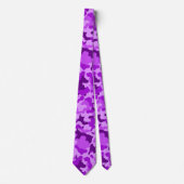 Paarse Violet Camo Halseband Stropdas (Voorkant)
