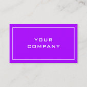 Paarse Violet Colors Visitekaartje Uw kleurenlette (Voorkant)