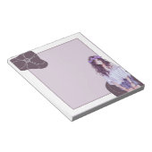 Paarse Violet Eenvoudig Schattige Anime Boho Notit Notitieblok (Schuin)