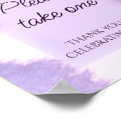 Paarse violet Favors Poster (Hoek)