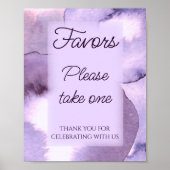 Paarse violet Favors Poster (Voorkant)