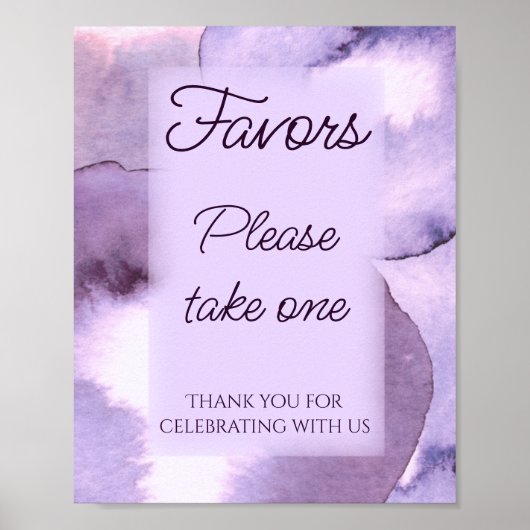 Paarse violet Favors Poster (Voorkant)
