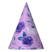 Paarse Violet Floral Feesthoedjes (Links)