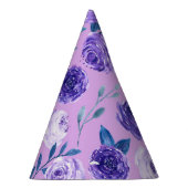 Paarse Violet Floral Feesthoedjes (Rechts)