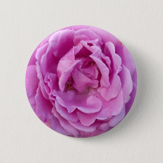 Paarse Violet Flower Roos Ronde Button 5,7 Cm (Voorkant)