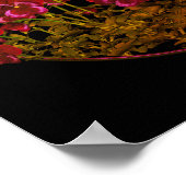 Paarse Violet Flowers Abstract Poster (Hoek)