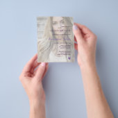 Paarse violet foto, zestien keer zo mooi flyer (Hand)