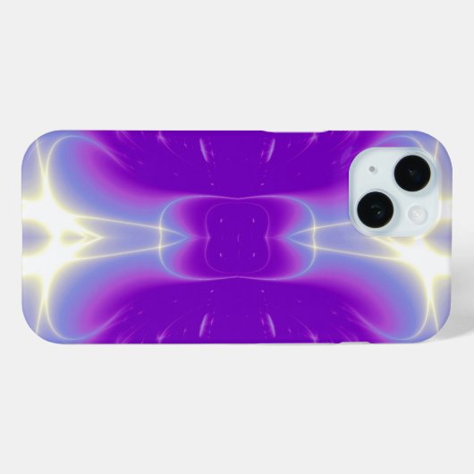 PAARSE VIOLET FRACTALE LICHTWAVES Case-Mate iPhone CASE (Achterkant (horizontaal))