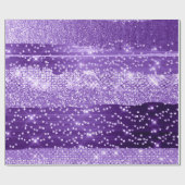 PAARSE VIOLET GLITTER SWEET 16E BRIDAL-lijnen Cadeaupapier (Vlak)