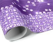 PAARSE VIOLET GLITTER SWEET 16E BRIDAL-lijnen Cadeaupapier (Rol Hoek)