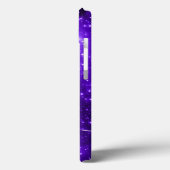 Paarse Violet Glitterende Sterren Hemels Foto Case-Mate iPhone Case (Achterkant / Links)