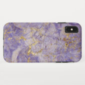 Paarse Violet Gold marmer Case-Mate iPhone Case (Achterkant (horizontaal))