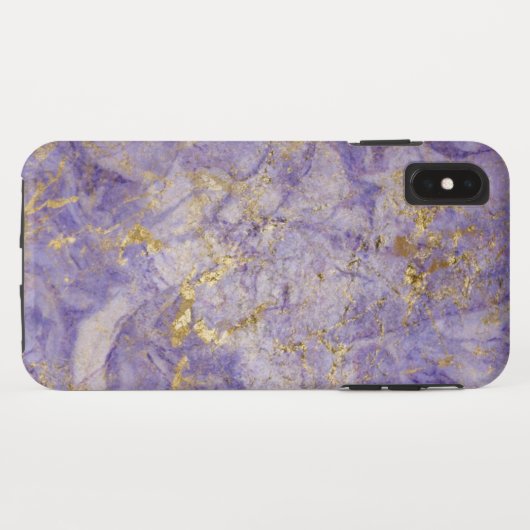 Paarse Violet Gold marmer Case-Mate iPhone Case (Achterkant (horizontaal))