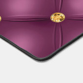 Paarse Violet gouden diamant getuft Bureaumat (Hoek)