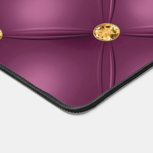 Paarse Violet gouden diamant getuft Bureaumat (Hoek)