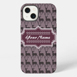 Paarse Violet Herten Persoonlijke Naam iPhone 13 Hoesje