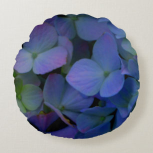 Paarse violet Hydrangea Rond Kussen