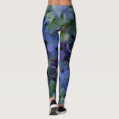 paarse violet Hydrangeas Leggings (Achterkant)
