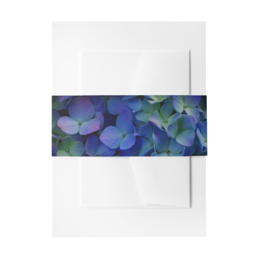 Paarse violet Hydrangeas Uitnodigingen Wikkel (Voorkant Voorbeeld)