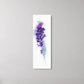 Paarse Violet Lavander Flowers schilderen Canvas Afdruk (Voorkant)