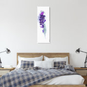 Paarse Violet Lavander Flowers schilderen Canvas Afdruk (Insitu (Slaapkamer))