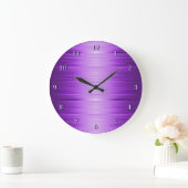Paarse Violet Lavender Wall klok in de schaduw ges (Huis)