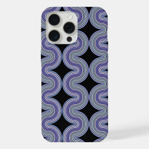 Paarse Violet Paarse Roze Golvende Strepen Op Zwar iPhone 15 Pro Max Case