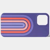 Paarse Violet Perzik Sinaasappel afgeronde lijnen  Case-Mate iPhone Case (Achterkant (horizontaal))