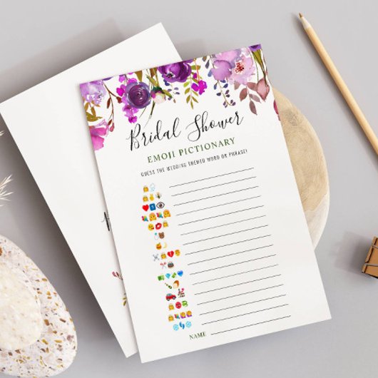 Paarse Violet Pioen Bloemen Vrijgezellenfeest Kaar Kaart