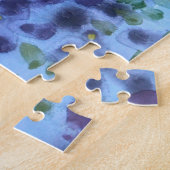 Paarse Violet Puzzle Legpuzzel (Zijkant)