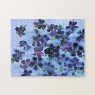 Paarse Violet Puzzle Legpuzzel