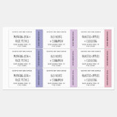 Paarse Violet roze kaarsen met centrifuge Labels (Vel)