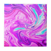 Paarse Violet Roze Marmeren Keramische Tegel Abstr Tegeltje (Voorkant)