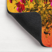 Paarse Violet Vloerkunst Muismat (Hoek)