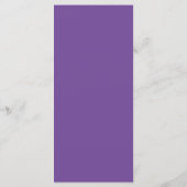 Paarse Violet Waterverfboeket Gouden Script Menu (Achterkant)