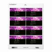 PAARSE violet zwart Etiket (Full Sheet)