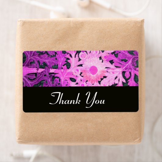 PAARSE violet zwart Etiket (Insitu)