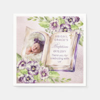 Paarse Violets Artsen Foto Uniek Baptisme