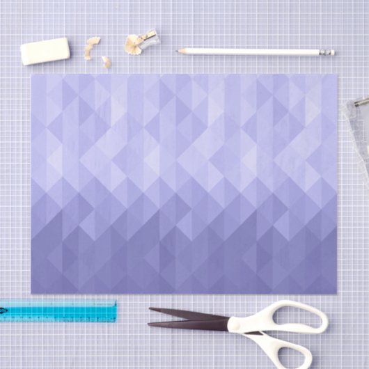 Paarse violette driehoek geometrische vierkanten tissuepapier (Craft)