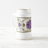 Paarse, Violette Edelsteen Bierpul (Voorkant links)