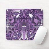 Paarse, Violette Edelsteen Muismat (Met muis)