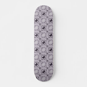 Paarse Violette en Witte Vlinders Wervelingen Persoonlijk Skateboard