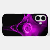 PAARSE VIOLETTE FRACTALE ROOS Case-Mate iPhone CASE (Achterkant (horizontaal))