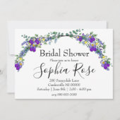 Paarse violette lavendel eucalyptus Vrijgezellenfe Kaart (Voorkant)